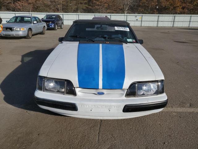 1FABP44A9HF221318 - 1987 FORD MUSTANG LX WHITE photo 5