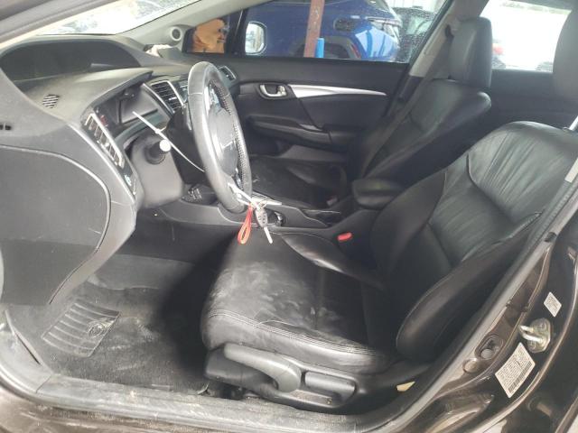 2HGFB2F99DH526927 - 2013 HONDA CIVIC EXL შავი ფოტო 7