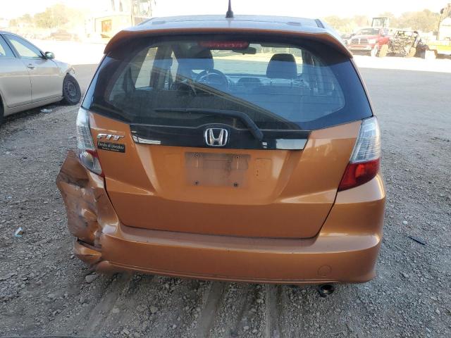 JHMGE88469S063822 - 2009 HONDA FIT SPORT ORANGE photo 6