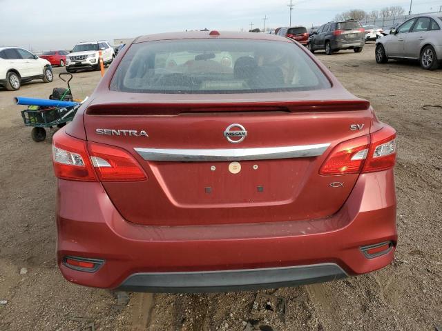 3N1AB7AP1GY332549 - 2016 NISSAN SENTRA S RED photo 6