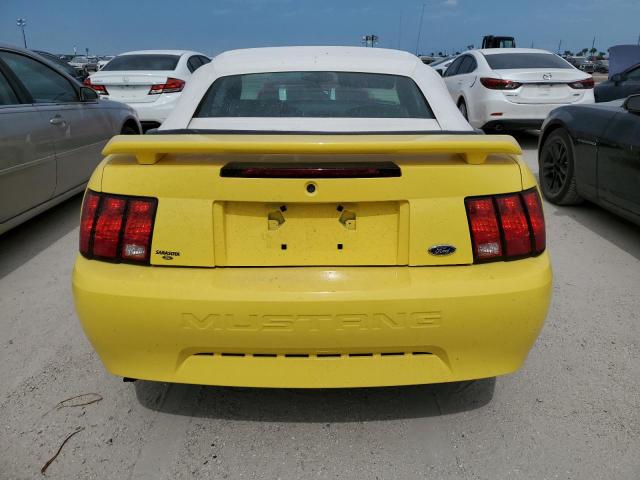 1FAFP44483F362594 - 2003 FORD MUSTANG YELLOW photo 6