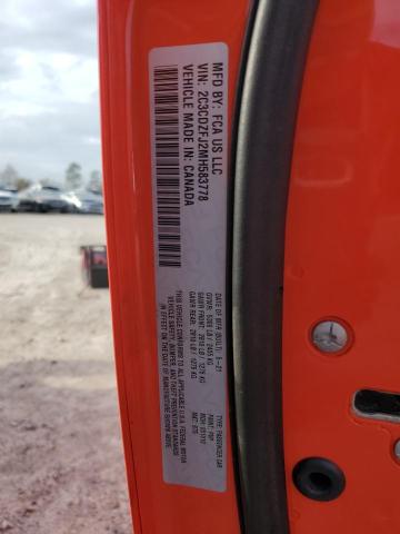 2C3CDZFJ2MH583778 - 2021 DODGE CHALLENGER R/T SCAT PACK ORANGE photo 12