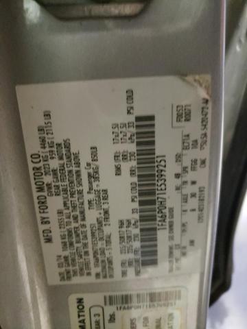 1FA6P0H71E5399251 - 2014 FORD FUSION SE SILVER photo 12