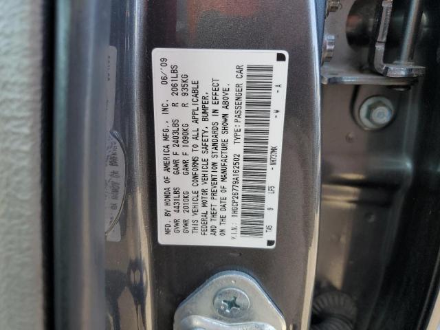 1HGCP26779A162502 - 2009 HONDA ACCORD EX GRAY photo 12