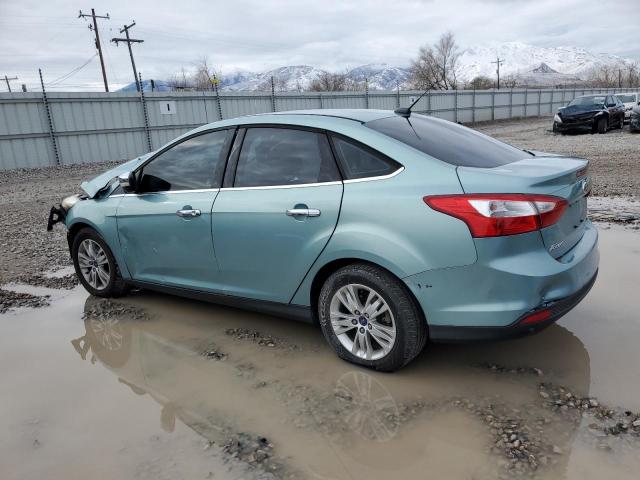 1FAHP3H29CL375433 - 2012 FORD FOCUS SEL TURQUOISE photo 2