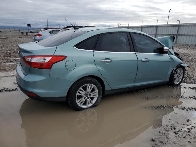 1FAHP3H29CL375433 - 2012 FORD FOCUS SEL TURQUOISE photo 3