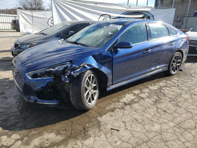 5NPE34AB8KH773048 - 2019 HYUNDAI SONATA LIMITED TURBO BLUE photo 1