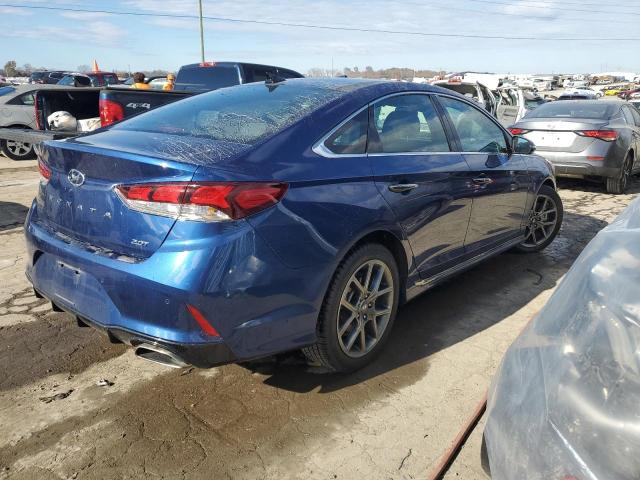 5NPE34AB8KH773048 - 2019 HYUNDAI SONATA LIMITED TURBO BLUE photo 3