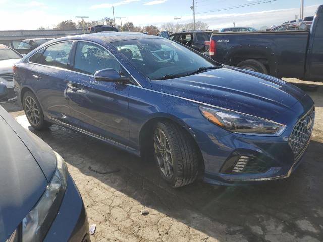 5NPE34AB8KH773048 - 2019 HYUNDAI SONATA LIMITED TURBO BLUE photo 4