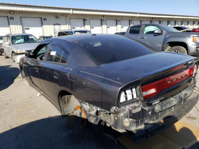 2C3CDXBG5EH131078 - 2014 DODGE CHARGER SE GRAY photo 2