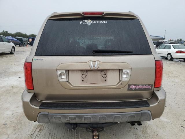 2HKYF18463H576357 - 2003 HONDA PILOT EX TAN photo 6