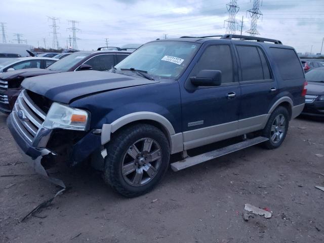 1FMFU18508LA53811 - 2008 FORD EXPEDITION EDDIE BAUER BLUE photo 1