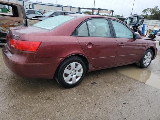 5NPET46C39H505276 - 2009 HYUNDAI SONATA GLS MAROON photo 3