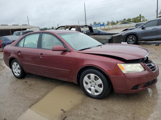 5NPET46C39H505276 - 2009 HYUNDAI SONATA GLS MAROON photo 4