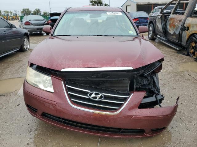 5NPET46C39H505276 - 2009 HYUNDAI SONATA GLS MAROON photo 5