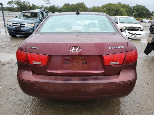 5NPET46C39H505276 - 2009 HYUNDAI SONATA GLS MAROON photo 6