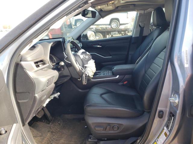 5TDGZRBH7NS221174 - 2022 TOYOTA HIGHLANDER XLE BLUE photo 7