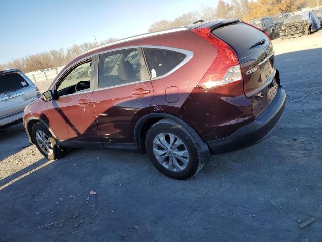 5J6RM4H74EL042255 - 2014 HONDA CR-V EXL MAROON photo 2