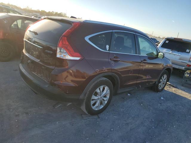 5J6RM4H74EL042255 - 2014 HONDA CR-V EXL MAROON photo 3