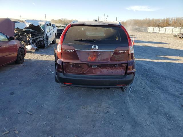 5J6RM4H74EL042255 - 2014 HONDA CR-V EXL MAROON photo 6