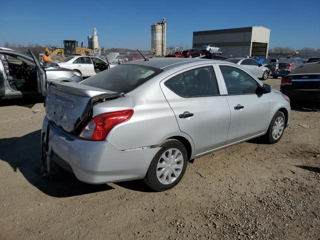 3N1CN7AP0KL812524 - 2019 NISSAN VERSA S SILVER photo 3