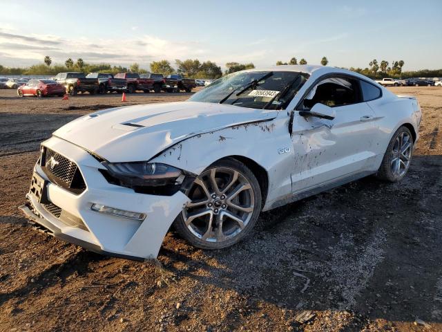 1FA6P8CF0K5118016 - 2019 FORD MUSTANG GT WHITE photo 1