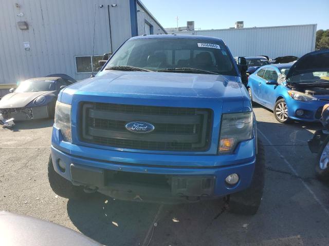 1FTFW1ET0DKD26957 - 2013 FORD F150 SUPERCREW BLUE photo 5