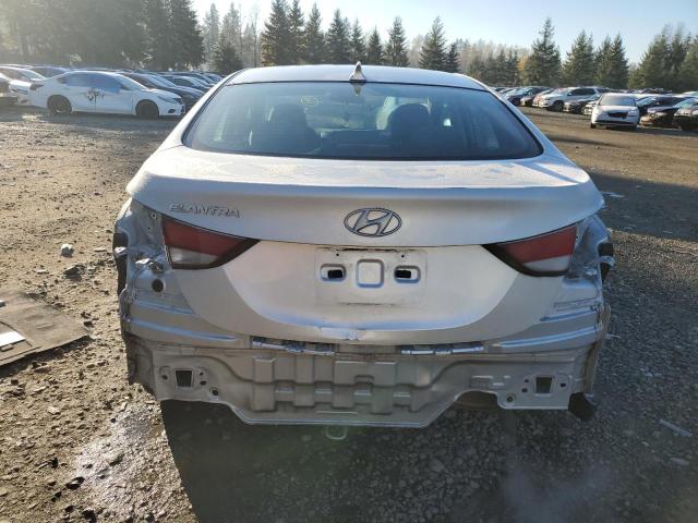 5NPDH4AE2FH622901 - 2015 HYUNDAI ELANTRA SE SILVER photo 6