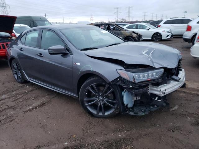 19UUB2F65JA001063 - 2018 ACURA TLX TECH+A GRAY photo 4