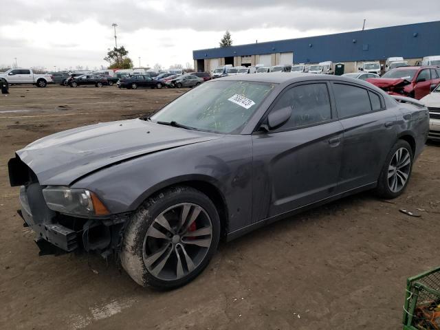 2C3CDXCT0EH217670 - 2014 DODGE CHARGER R/T GRAY photo 1