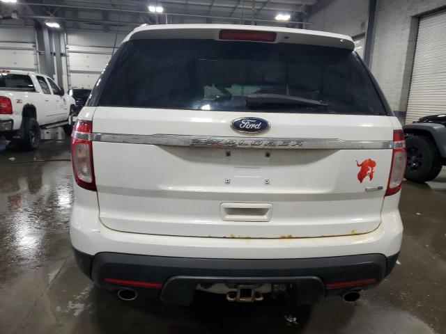 1FM5K8B8XEGB00926 - 2014 FORD EXPLORER WHITE photo 6