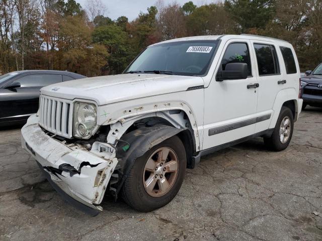 1C4PJLAK1CW111736 - 2012 JEEP LIBERTY SPORT WHITE photo 1