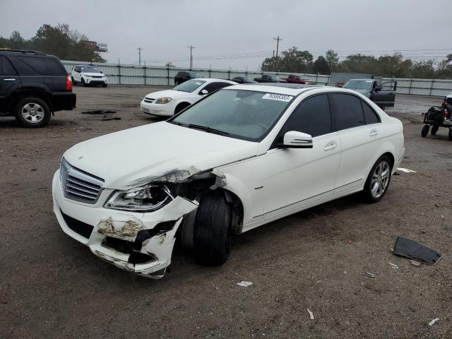 WDDGF4HBXCA598953 - 2012 MERCEDES-BENZ C 250 WHITE photo 1