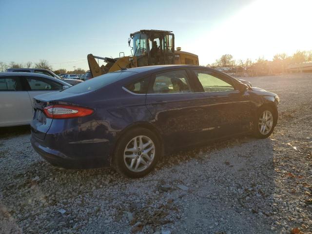 3FA6P0H76DR174562 - 2013 FORD FUSION SE BLUE photo 3