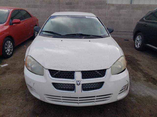 1B3EL46X75N654367 - 2005 DODGE STRATUS SXT WHITE photo 5