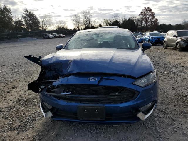 3FA6P0HD1HR139505 - 2017 FORD FUSION SE BLUE photo 5