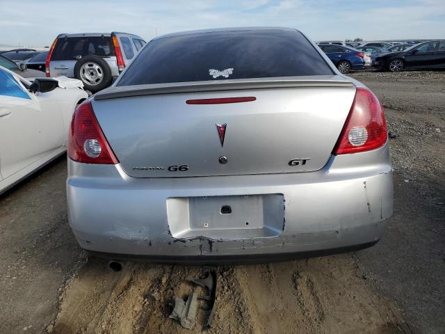 1G2ZH58N274211494 - 2007 PONTIAC G6 GT SILVER photo 6