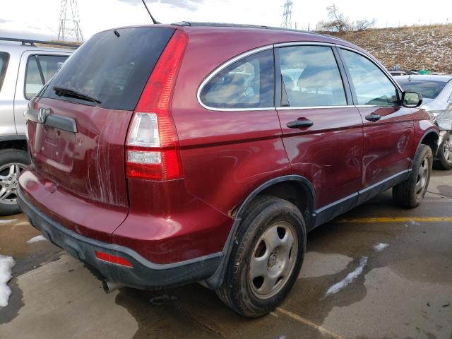 JHLRE48338C040374 - 2008 HONDA CR-V LX BURGUNDY photo 3