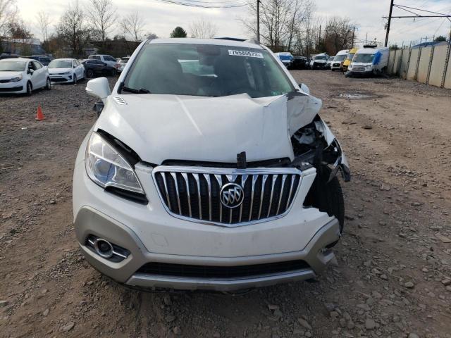 KL4CJGSB0EB554534 - 2014 BUICK ENCORE WHITE photo 5