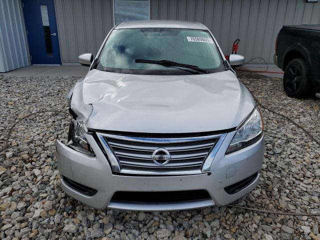 3N1AB7AP7FY304690 - 2015 NISSAN SENTRA S SILVER photo 5