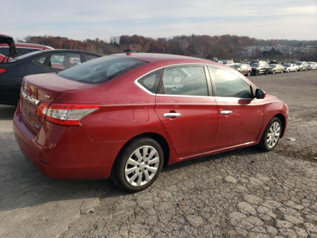 3N1AB7AP4DL638900 - 2013 NISSAN SENTRA S RED photo 3