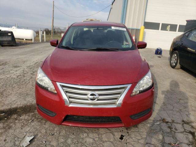 3N1AB7AP4DL638900 - 2013 NISSAN SENTRA S RED photo 5