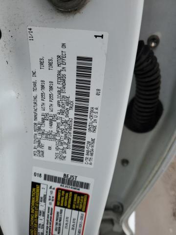 5TFRM5F1XFX085163 - 2015 TOYOTA TUNDRA DOUBLE CAB SR/SR5 WHITE photo 12