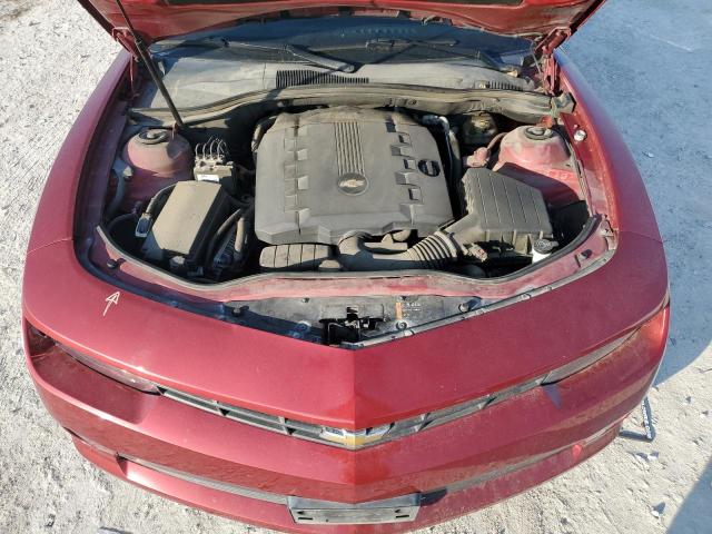 2G1FB1E31E9169527 - 2014 CHEVROLET CAMARO LT RED photo 11