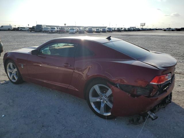 2G1FB1E31E9169527 - 2014 CHEVROLET CAMARO LT RED photo 2