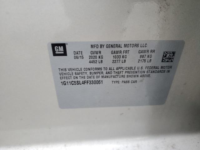 1G11C5SL4FF330061 - 2015 CHEVROLET MALIBU 1LT Bej foto 13