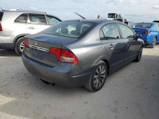 2HGFA16959H320668 - 2009 HONDA CIVIC EXL ნაცრისფერი ფოტო 3