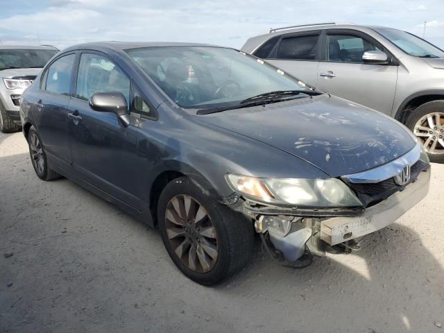 2HGFA16959H320668 - 2009 HONDA CIVIC EXL ნაცრისფერი ფოტო 4