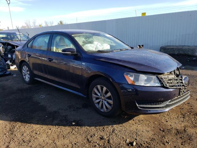 1VWAP7A30DC132534 - 2013 VOLKSWAGEN PASSAT S BLUE photo 4