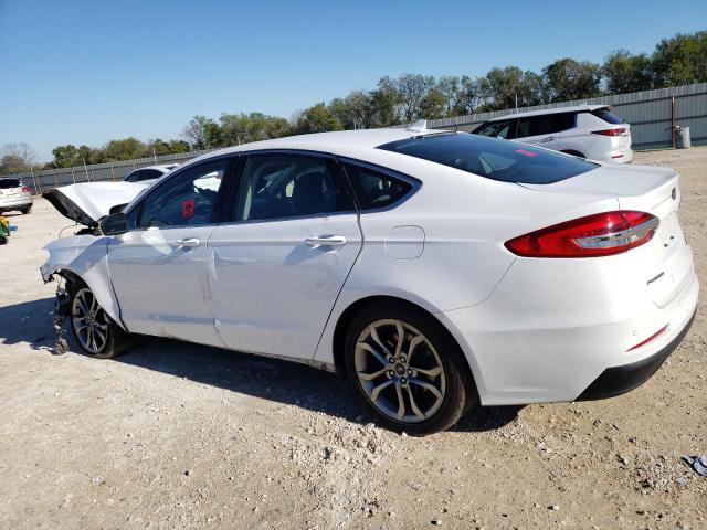 3FA6P0CD1KR270867 - 2019 FORD FUSION SEL WHITE photo 2